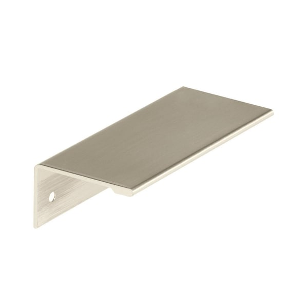 Amerock Edge Pulls 3 inch 76mm Center-to-Center Satin Nickel Cabinet Edge Pull - 2000852