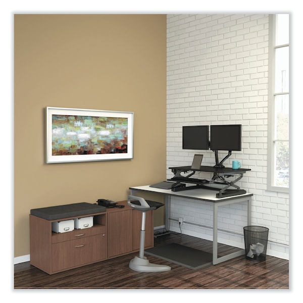 Alera Open Office Low Storage Cabinet Credenza, 29.5x19-1/8x22-7/8, Walnut - ALELS593020WA