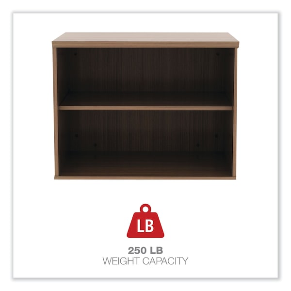 Alera Open Office Low Storage Cabinet Credenza, 29.5x19-1/8x22-7/8, Walnut - ALELS593020WA