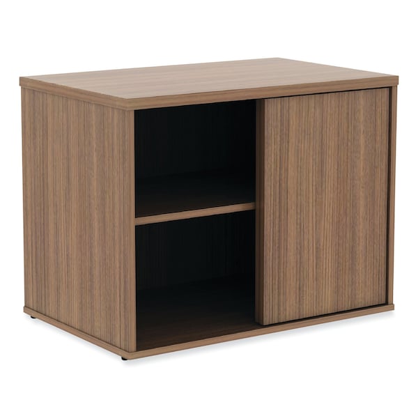 Alera Open Office Low Storage Cabinet Credenza, 29.5x19-1/8x22-7/8, Walnut - ALELS593020WA