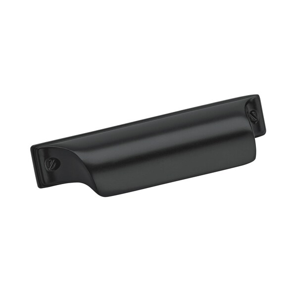 Amerock Jolene 2-1/2 in 64 mm Center-to-Center Matte Black Cabinet Cup Pull - BP452364MB