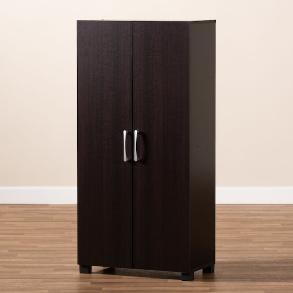 Baxton Studio Marine 2-Door Wood Entryway Shoe Storage Cabinet - 153-9156