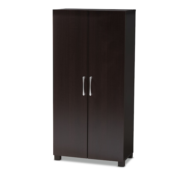 Baxton Studio Marine 2-Door Wood Entryway Shoe Storage Cabinet - 153-9156