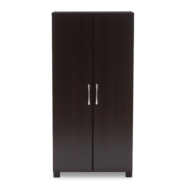 Baxton Studio Marine 2-Door Wood Entryway Shoe Storage Cabinet - 153-9156
