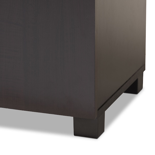 Baxton Studio Marine 2-Door Wood Entryway Shoe Storage Cabinet - 153-9156