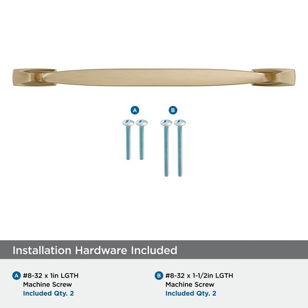Amerock Highland Ridge 8-13/16 inch 224mm Center-to-Center Golden Champagne Cabinet Pull - BP55328BBZ