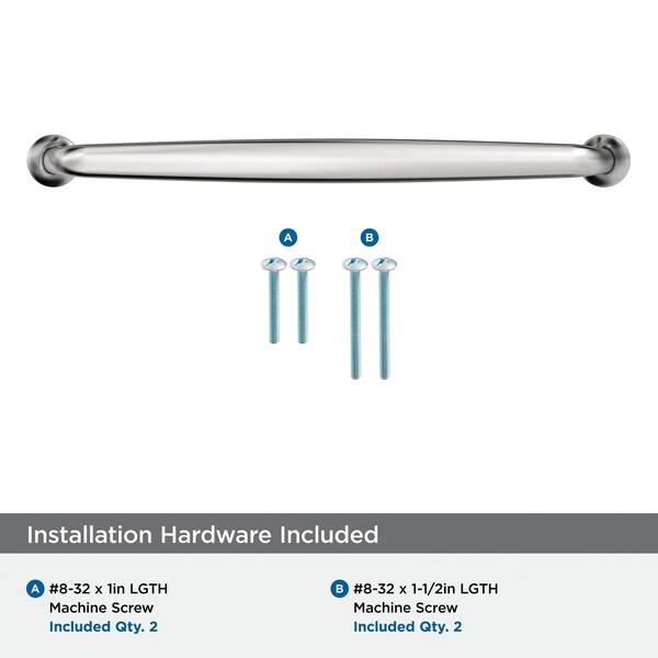 Amerock Renown 8-13/16 inch 224mm Center-to-Center Polished Chrome Cabinet Pull - BP3698726