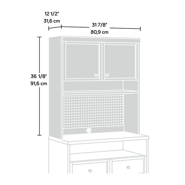 Sauder Craft Pro Series Hutch , Attaches to <a href= in./Products/421405 - 421414
