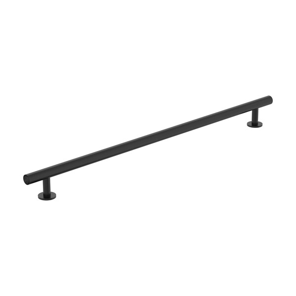 Amerock Radius 12-5/8 inch 320mm Center-to-Center Matte Black Cabinet Pull - BP37391FB