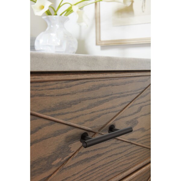 Amerock Radius 3 inch 76mm Center-to-Center Oil Rubbed Bronze Cabinet Pull - BP37390ORB