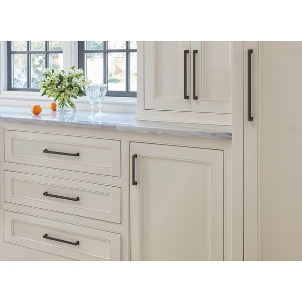 Amerock Appoint 10-1/16 inch 256mm Center-to-Center Oil Rubbed Bronze Cabinet Pull - BP37361ORB