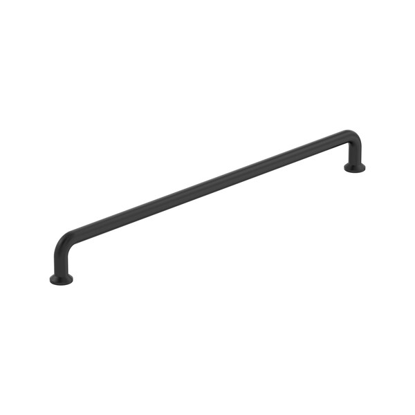 Amerock Factor 12-5/8 inch 320mm Center-to-Center Matte Black Cabinet Pull - BP36966FB