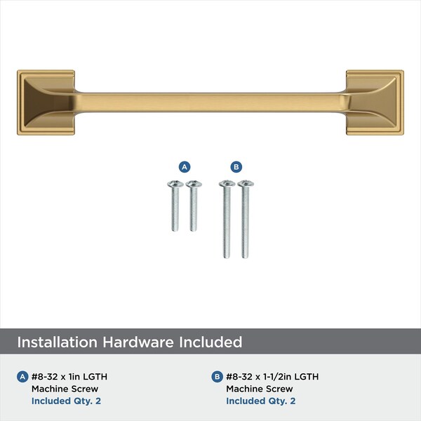 Amerock Exceed 5-1/16 in 128 mm Center-to-Center Champagne Bronze Cabinet Pull - BP36882CZ