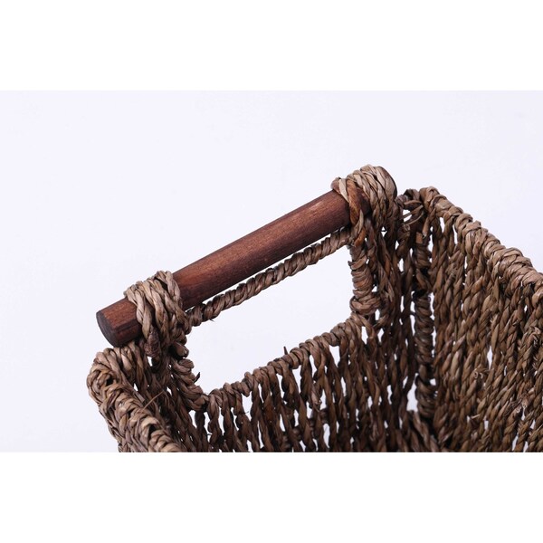 Vintiquewise Seagrass Counter-Top Basket Great for Folded Paper Towel - QI003419