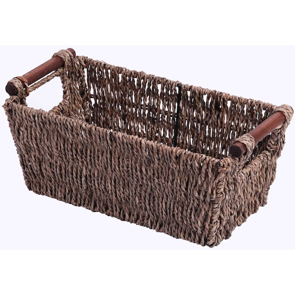 Vintiquewise Seagrass Counter-Top Basket Great for Folded Paper Towel - QI003419