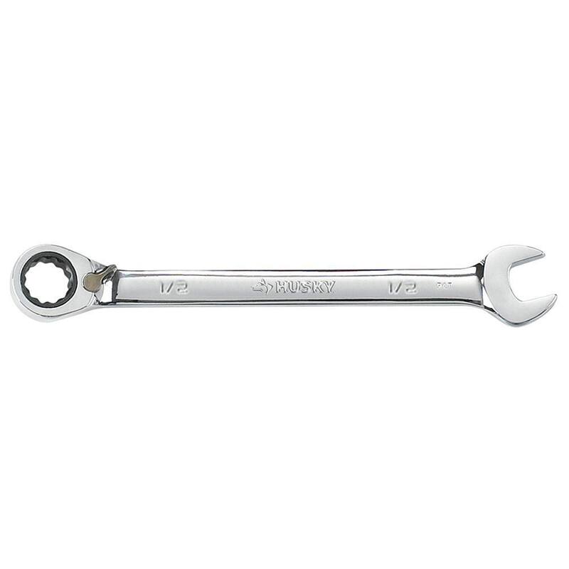 Husky 1/2 in. Reversible Ratcheting Combination Wrench - HRRW12