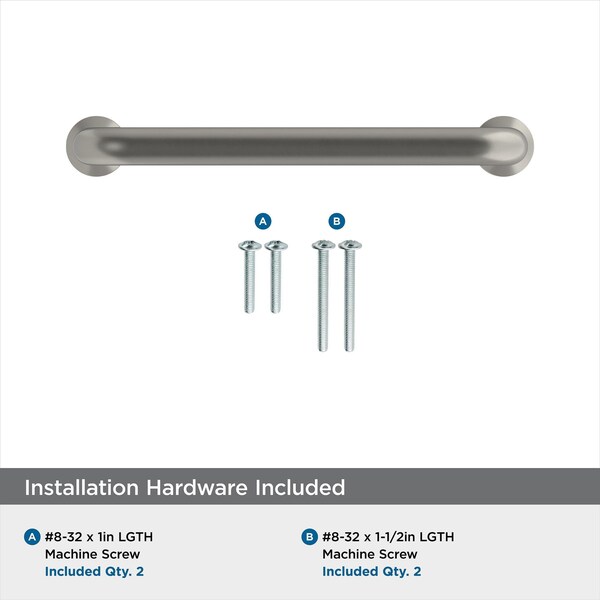 Amerock Factor 3-3/4 in 96 mm Center-to-Center Satin Nickel Cabinet Pull - BP36781G10