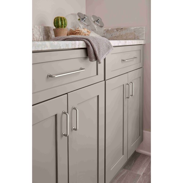 Amerock Factor 3-3/4 in 96 mm Center-to-Center Satin Nickel Cabinet Pull - BP36781G10