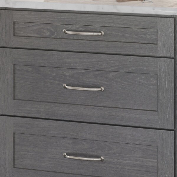 Jeffrey Alexander 96 mm Center-to-Center Satin Nickel Hudson Cabinet Pull - 650-96SN