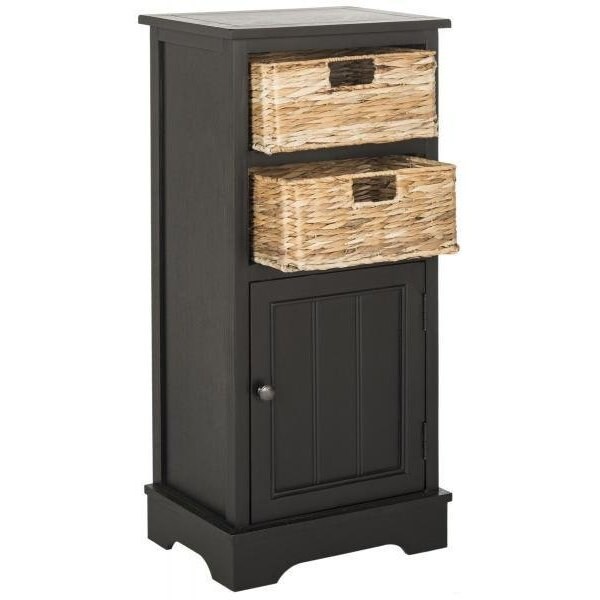 Safavieh Connery Cabinet- Distressed Black - 35 X 11.8 X 15.9 In. - AMH5742A