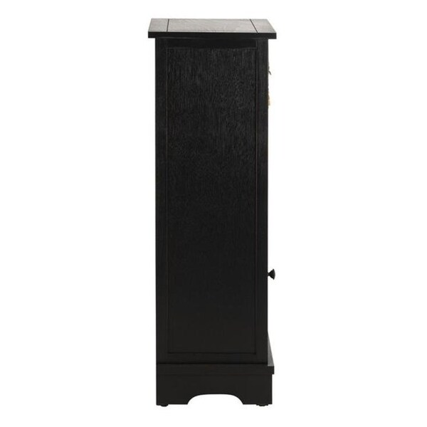 Safavieh Connery Cabinet- Distressed Black - 35 X 11.8 X 15.9 In. - AMH5742A