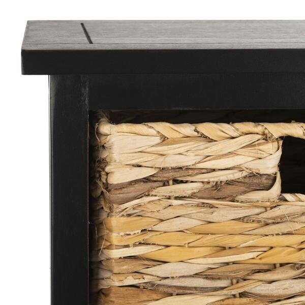 Safavieh Connery Cabinet- Distressed Black - 35 X 11.8 X 15.9 In. - AMH5742A