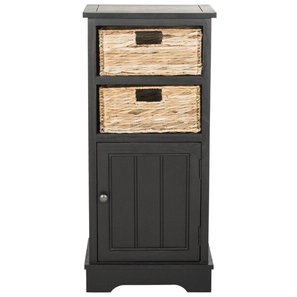 Safavieh Connery Cabinet- Distressed Black - 35 X 11.8 X 15.9 In. - AMH5742A