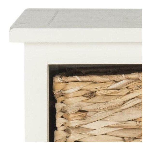 Safavieh 35 x 15.9 x 11.8 in. Connery CabinetDistressed & White - AMH5742B
