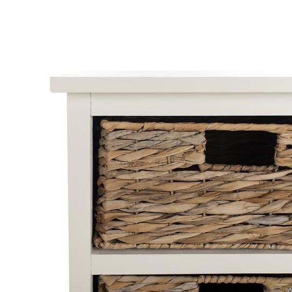 Safavieh 35 x 15.9 x 11.8 in. Connery CabinetDistressed & White - AMH5742B