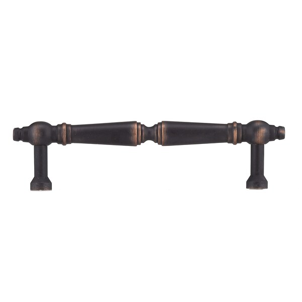 Richelieu 3-3/4 in. (96 mm) Center-to-Center Brushed Oil-Rubbed Bronze Traditional Drawer Pull - BP1455BORB