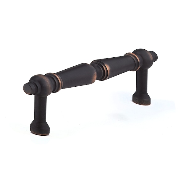 Richelieu 3-3/4 in. (96 mm) Center-to-Center Brushed Oil-Rubbed Bronze Traditional Drawer Pull - BP1455BORB
