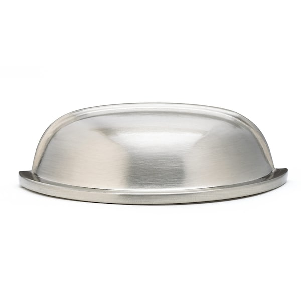 Richelieu 3 in. (76 mm) Center-to-Center Brushed Nickel Traditional Cup Pull - BP30388195