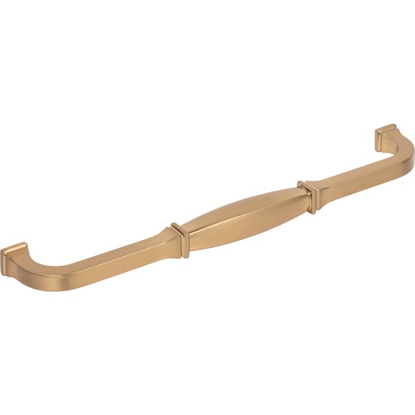 Jeffrey Alexander 224 mm Center-to-Center Satin Bronze Audrey Cabinet Pull - 278-224SBZ
