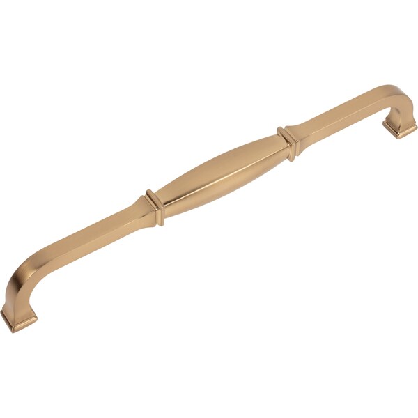 Jeffrey Alexander 224 mm Center-to-Center Satin Bronze Audrey Cabinet Pull - 278-224SBZ
