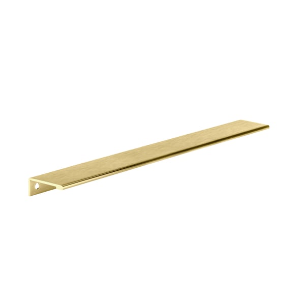 Richelieu 16 3/8 in (416 mm) Satin Gold Contemporary Aluminum Edge Pull, Lincoln Collection - BP9898416166