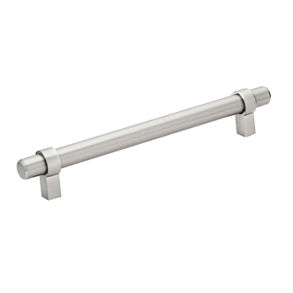 Richelieu 6-5/16 in. (160 mm) Center-to-Center Brushed Nickel Contemporary Drawer Pull - BP5016160195