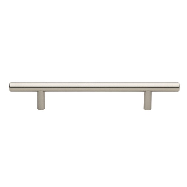 Gliderite Hardware 5-1/16 in. Center to Center Satin Nickel Solid Steel Bar Pull - 5008-128-SS, 10PK - 5008-128-SS-10