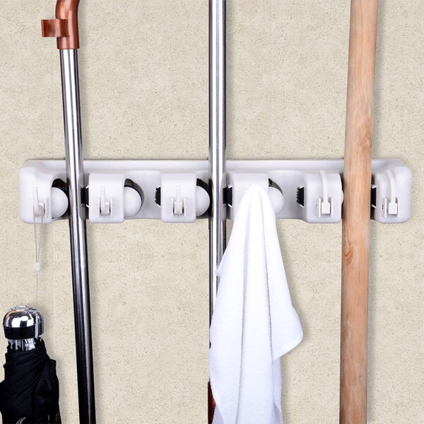 Home Basics Storage Closet with Shelving, Grey - ZOR95598