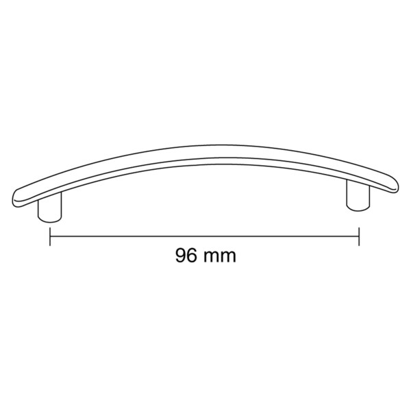 Richelieu 3-3/4 in. (96 mm) Center-to-Center Chrome Contemporary Drawer Pull - BP491140