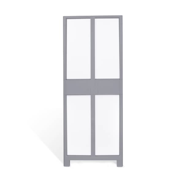 Plasticos Mq Large Wardrobe Cabinet 28.4 in. W x 72 in. H x 18.11 in. D in Gray - 430-GRA