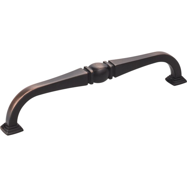 Jeffrey Alexander 160 mm Center-to-Center Brushed Oil Rubbed Bronze Katharine Cabinet Pull - 188-160DBAC