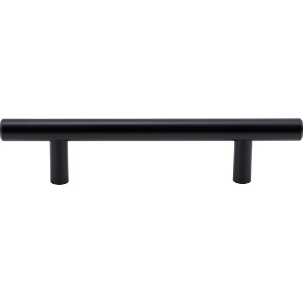 Designperfect 3-3/4'' Center-to-Center Cabinet Bar Pull, Matte/Flat Black, 25PK - DPA25T203BLK