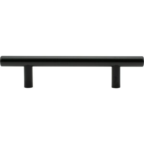 Designperfect 3-3/4'' Center-to-Center Cabinet Bar Pull, Matte/Flat Black, 25PK - DPA25T203BLK