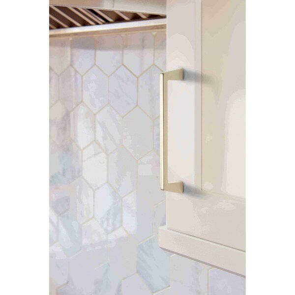 Amerock Blackrock 6-5/16 inch 160mm Center-to-Center Polished Nickel Cabinet Pull - 2000612