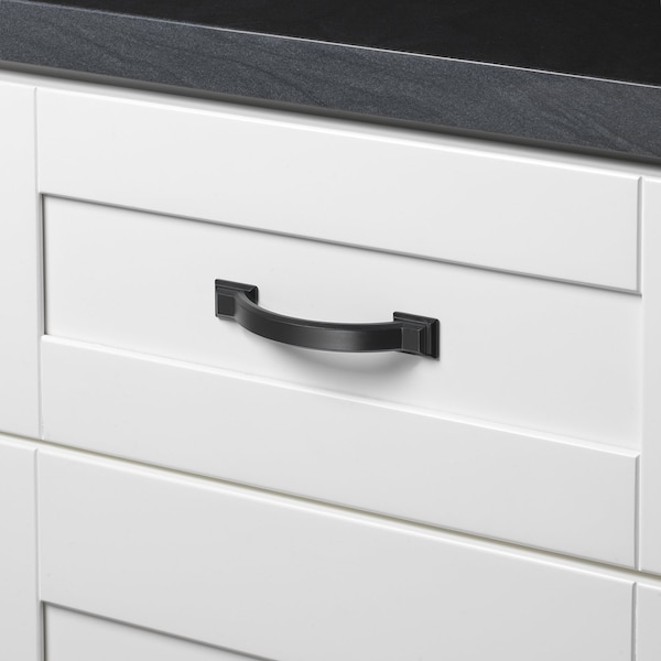 Gliderite Hardware 3 in. Center to Center Matte Black Arched Square Cabinet Pull - 4355-MB, 25PK - 4355-MB-25