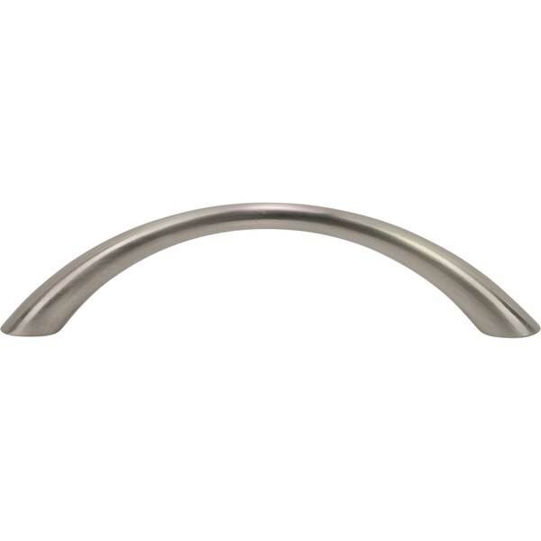Designperfect 3-3/4'' Center-to-Center Arch Pull, Brushed Satin Nickel, 10PK - DPA10H383SNB