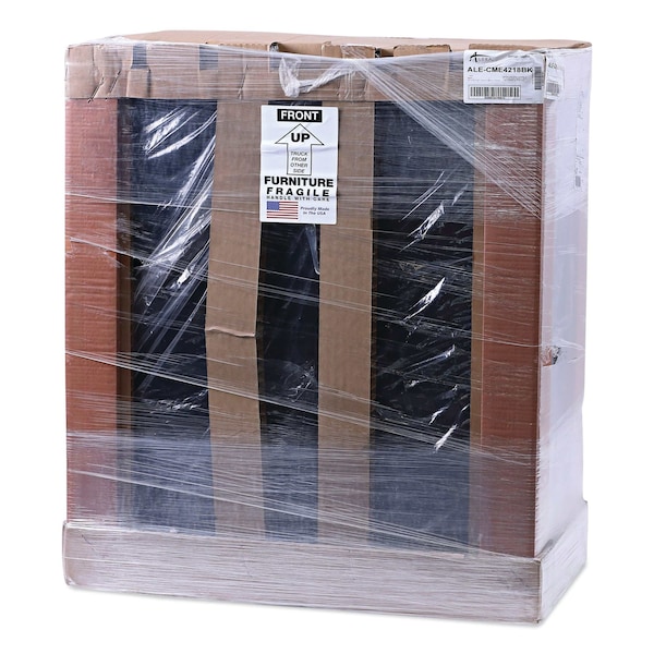 Alera Economy Assembled Storage Cabinet, 36w x 18d x 42h, Black - CME4218BK