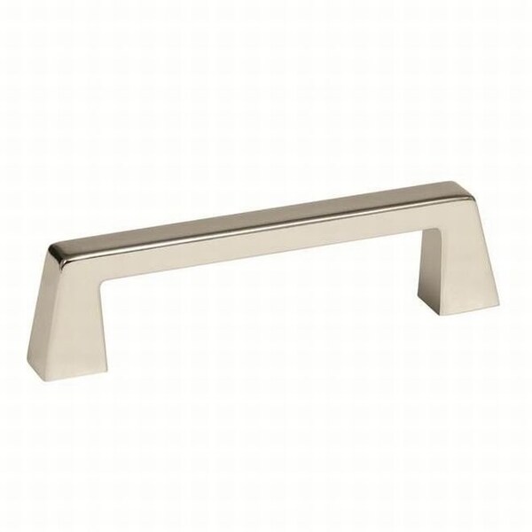Amerock BP55276PN 3-3/4" (96 mm) CTC Blackrock Cab Pull Bright Nickel Finish - BP55276PN