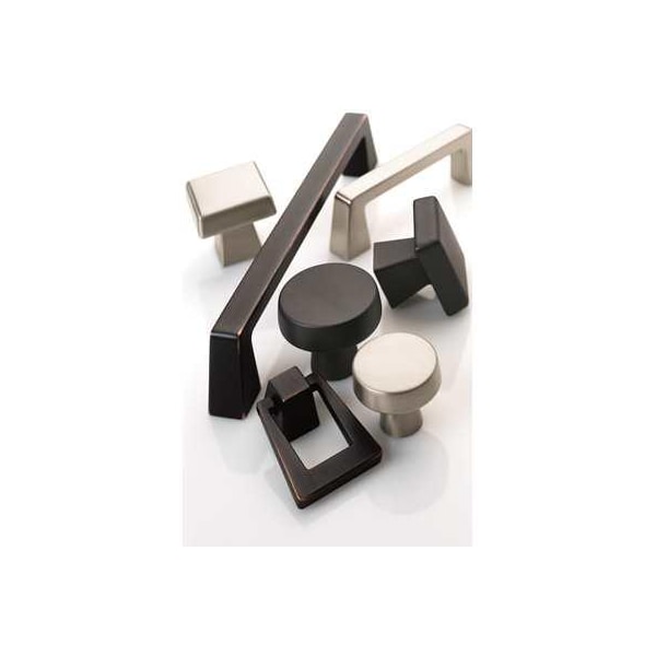 Amerock BP55276PN 3-3/4" (96 mm) CTC Blackrock Cab Pull Bright Nickel Finish - BP55276PN