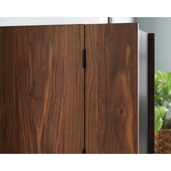 Sauder Harvey Park Computer Cabinet Gw A2 , Hidden area behind swing-out doors reveals cubbyhole storage - 430053